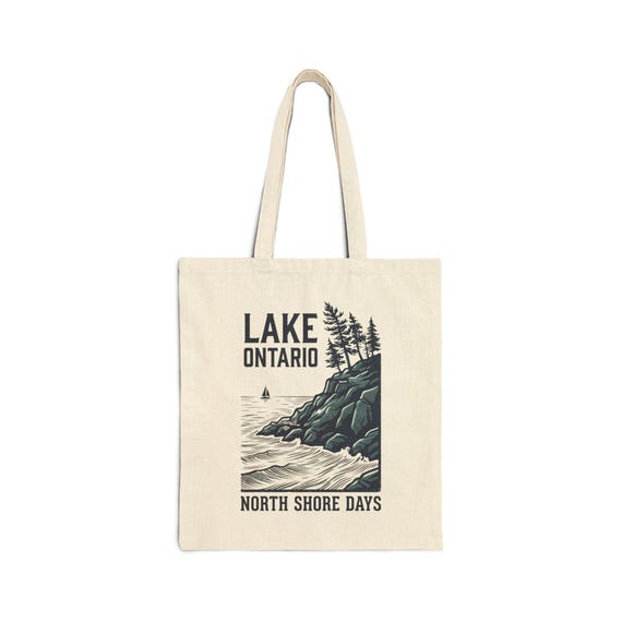 Lake Ontario North Shore Days Tote Bag | Coastal Landscape Tote