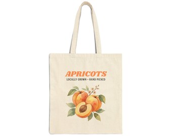 Apricots Vintage Fruit Tote Bag