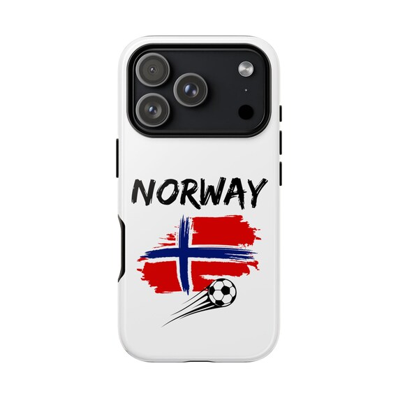 Norway Flag Soccer Phone Case | Norwegian Phone Case
