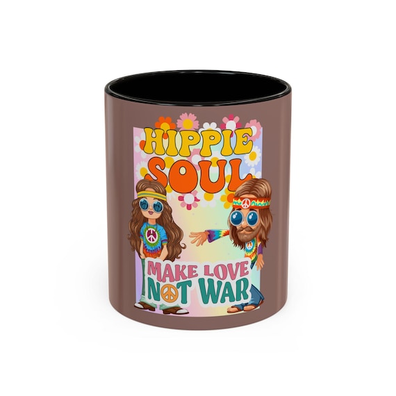 Hippie Soul Make Love Not War Mug | Colorful 11oz or 15oz Ceramic