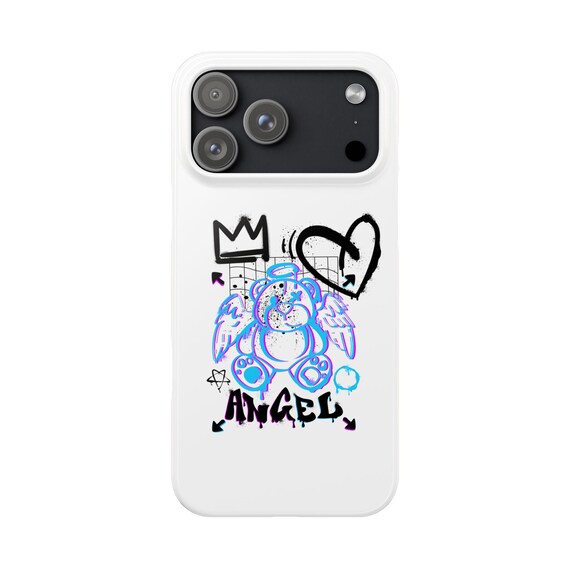 Graffiti Angel Teddy Phone Case | Slim Phone Cases