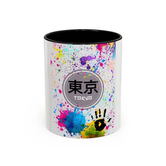 Tokyo Paint Splatter Mug | Accent Coffee Mug