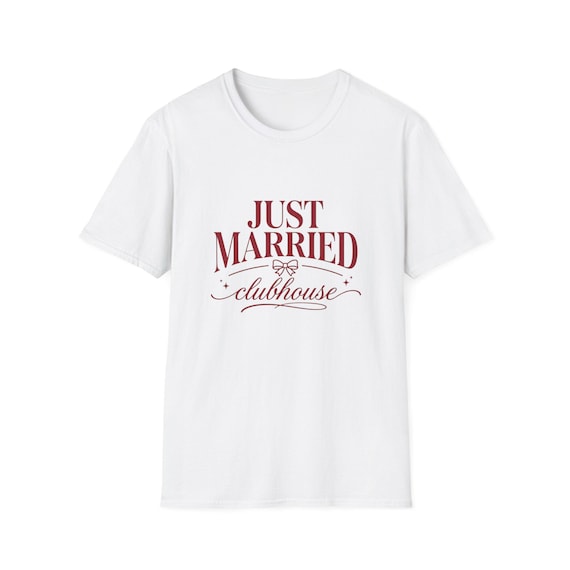 Just Married Clubhouse T-Shirt | Wedding Tee