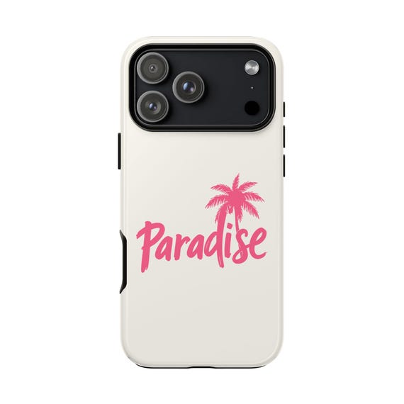 Pink Paradise Palm Phone Case | Tough Case