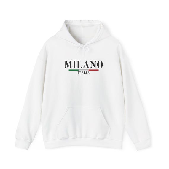 Milano Italia Hoodie | Italian Flag Stripe Sweatshirt