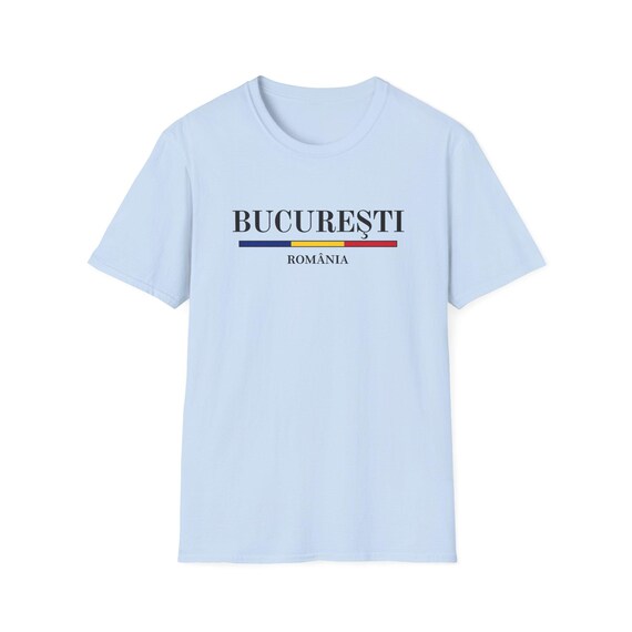 Bucharest Romania T-Shirt | Romanian Flag Stripe, Bucharest Tee