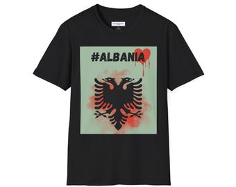 ALBANIA Graphic T-Shirt | Albanian Double-Headed Eagle Design