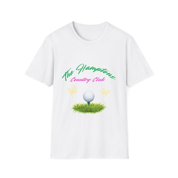 The Hampton Country Club golf tee T-Shirt | retro pastel golf design