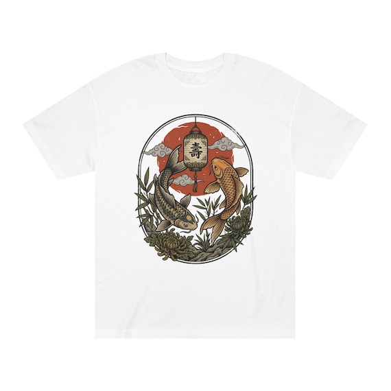 Koi Fish Lantern Tee | Japanese Koi Design T-Shirt