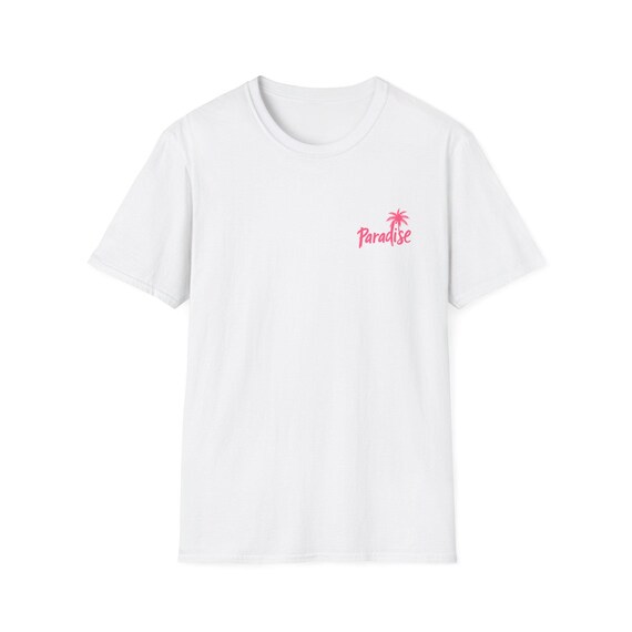 Paradise Palm Script T-Shirt | Tropical Beach Vibe