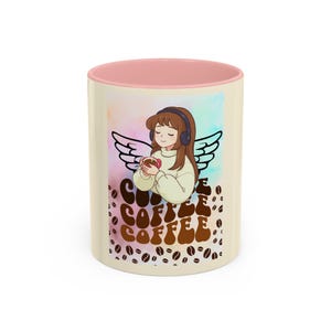 Coffee Angel Illustration Mug | Coffee Mug image 13