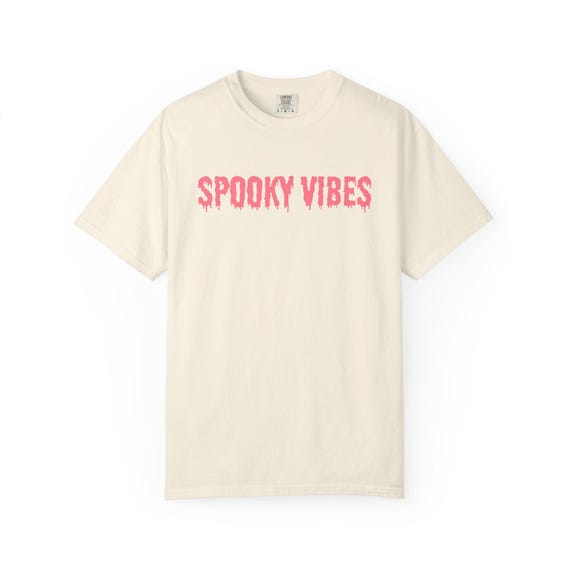 Spooky Vibes Skull T-Shirt | Pink Skull Backprint
