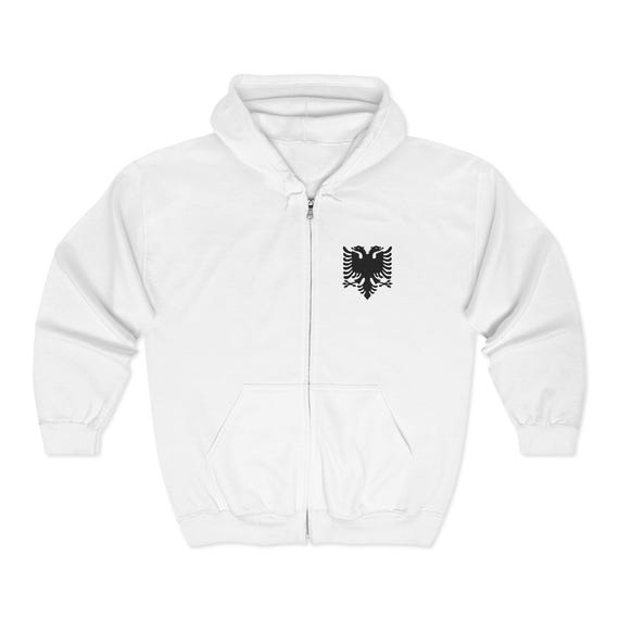 Double-Headed Eagle Zip Hoodie | Albanian Hoodie