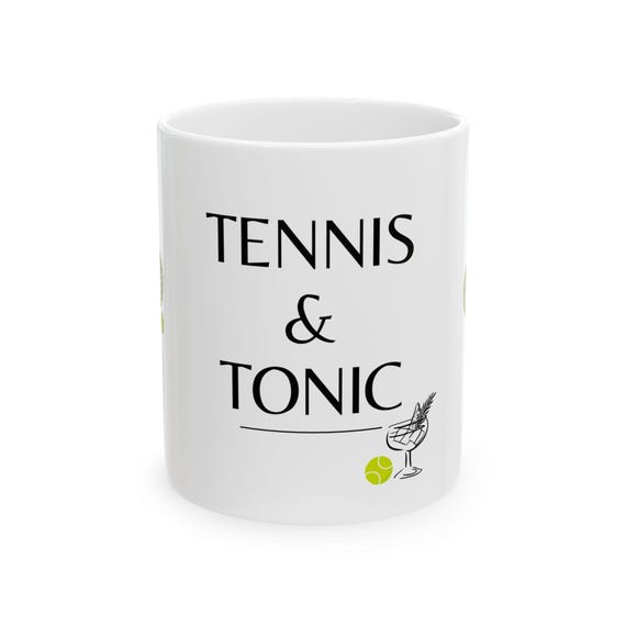 Tennis & Tonic Mug | Ceramic Coffee Cup