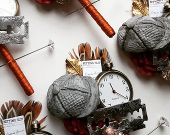 x1 Peaky Blinders, Vintage style pocket watch,  Buttonhole, 1920's, Gatsby, prohibition, Wedding boutonnière