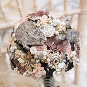 Sci-Fi Star space wars inspired wedding Bouquet light up any colour, alternative, brooch bouquet, Made to order any colour 20 weeks