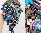 Super Hero Comic bouquet any colour, theme, alternative, brooch bouquet, whimsical bouquet, wedding 20 week lead time