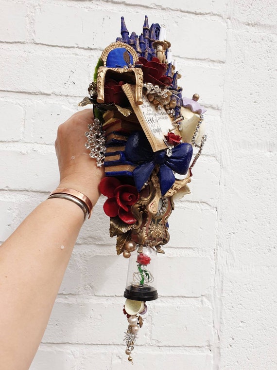 Musical Fairytale Beauty Beast Bouquet, Hand Crank Music, Any 