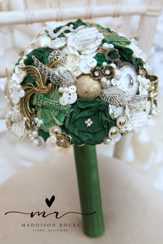 Mariage Fantaisie Magicien Inspiré Bouquet Nimporte Quelle Couleur Alternative Broche Bouquet Bouquet Fantaisiste Mariage Bouquet Floral Fleur