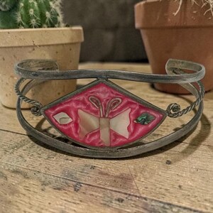 Pink Inlay Bracelet - Etsy display picture 3