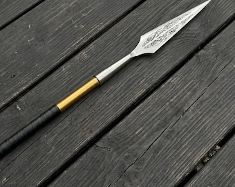 Handcrafted Medieval Spear | Viking Style Steel Spear | Cosplay, LARP & Wall Decor