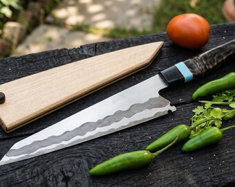 Handmade Knife , Chef Knives , Damascus Chef Knife , Kitchen Knives , Anniversary Gift , Gift For Him , Birthday Gifts ….