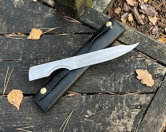 Dexter Morgan Knife Replica: Handmade Collectible Prop with Leather Sheath