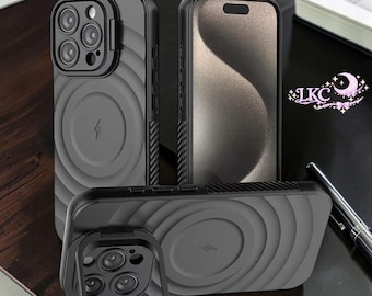 Matte Ripple Magnetic Stand Phone Case