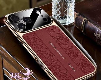 Luxury Leather Electroplated Phone Case
