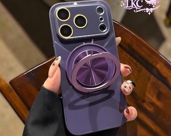 Aurora Magnetic Stand Bling Phone Case