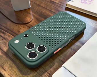 Étui de téléphone en silicone respirant avec boutons de couleur