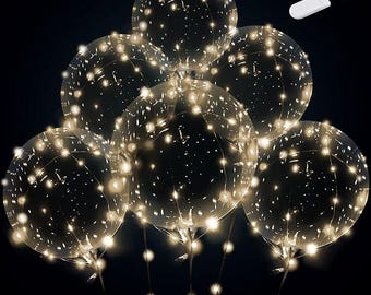 LED Bobo Balloon Warm White Lights  (5Pcs)
