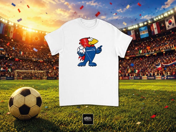 Footix Shirt | France 98 World Cup | Football Tee | France Jersey