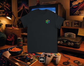 Nintendo 64 Shirt | Vintage N64 Logo TShirt | Retro Gamer Tee | 90s Gaming Gift | Classic Console Fan | Gamer gift | N64 Gamer Tee