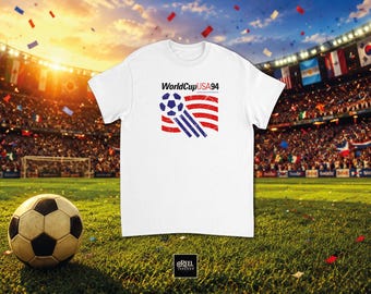 T-shirt | USA 94 Soccer Vintage T-Shirt | Retro Football Fan Tee | 90s USA Tournament Shirt | Distressed Graphic Tee | Soccer Fan Gift