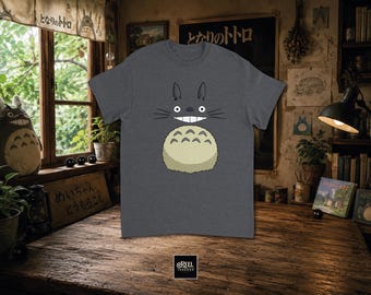 Totoro T-Shirt | Studio Ghibli Inspired Tee | My Neighbor Totoro Shirt | Minimalist Anime T-Shirt | Japanese Animation Gift