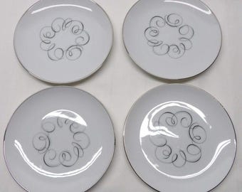 Set of 4 STYLE HOUSE "Rhythm" 6 1/8" Bread/Dessert Plates ~Japan
