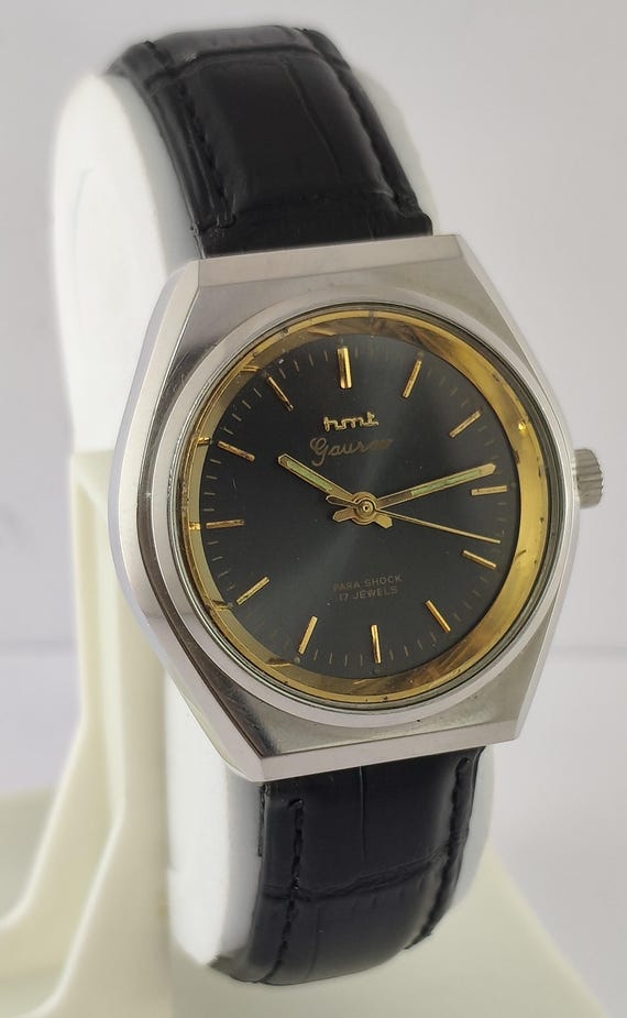 Vintage HMT GAURAV Mechanical Hand-Winding Watch for Men | Gray Dial | Classic Timepiece