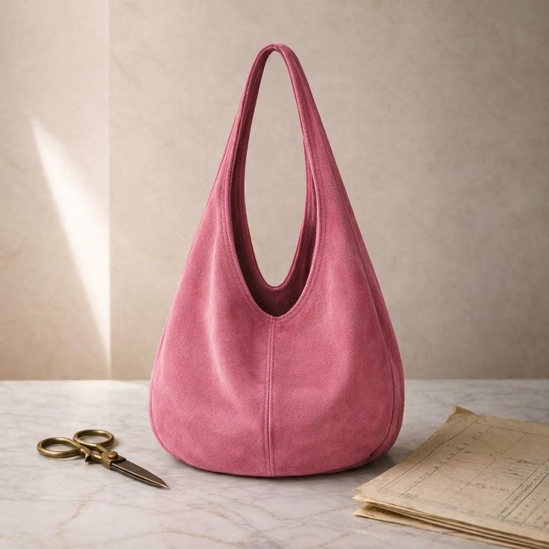 Hobo Bag Sewing Pattern | Minimalist Slouchy Tote ( PDF Download) image 8
