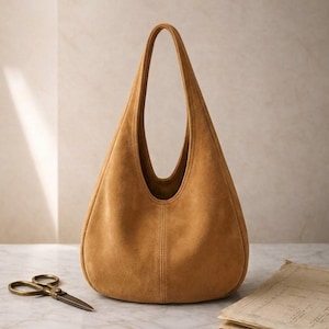 Hobo Bag Sewing Pattern | Minimalist Slouchy Tote ( PDF Download) image 6