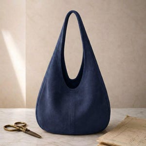 Hobo Bag Sewing Pattern | Minimalist Slouchy Tote ( PDF Download) image 2