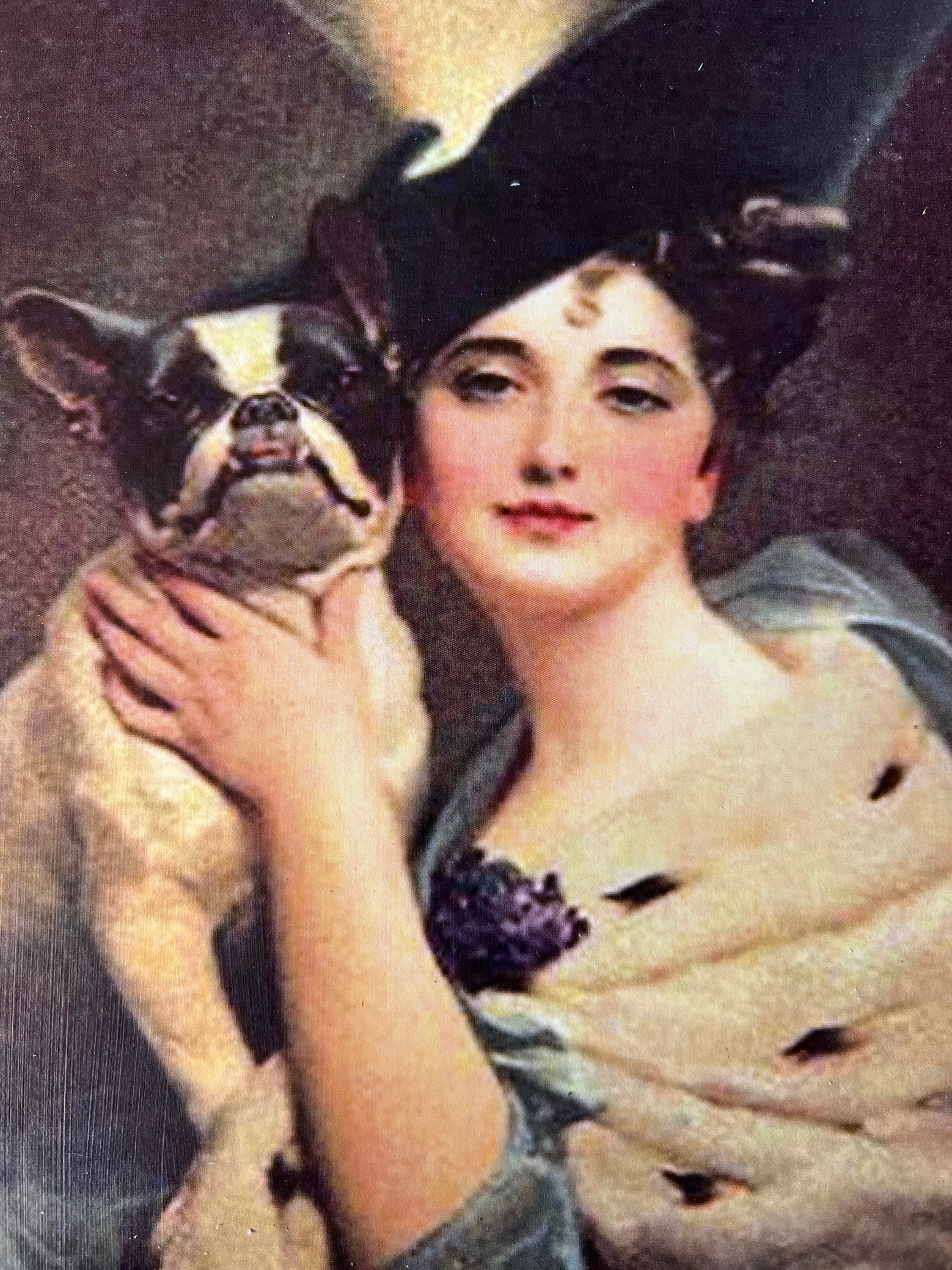 Antique French Bulldog Photo Decoupaged on Wood - Etsy