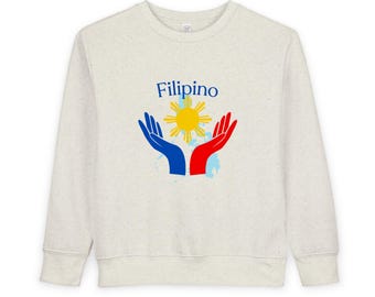 Camiseta para bebés y niños pequeños con el lema "Orgullo filipino"