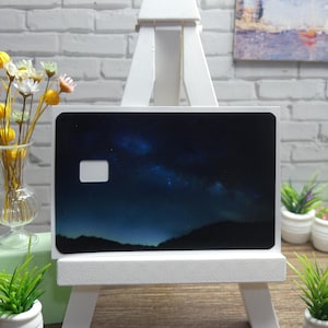 Credit Card Decal | Milky Way Galaxy Vinyl Skin | Protective Card Wrap