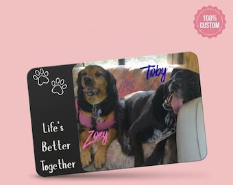 Custom Photo Credit Card Skin, Personalized Pet Portrait Debit Card Sticker