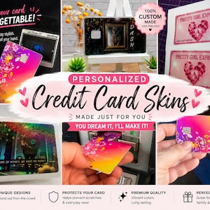 custom debit card sleeves CUCU Covers You're Gonna Make Me Pay Credit Skin Card Stickers for Key, Debit, Credit, Bank Card 4PCS Card Skin for Adults, 002323b : Clothing, Shoes & Jewelry Convenient to add in wallet and protect your passport and cards in good condition Credit Card Skins®️ No. 1