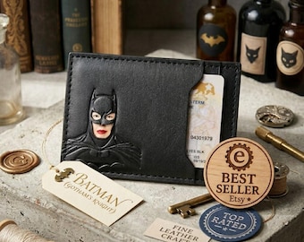 Superhero Bat Leather Wallet 2026 Slim Card Holder ID Case Mask Design Unisex Gift