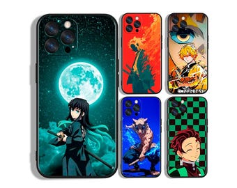 Custodia protettiva per telefono con tema Anime Demon Hunters Battle - Compatibile con iPhone, Samsung, Google Pixel e altri dispositivi.