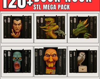 120+ Book Nook STL Mega Pack | 3D Printable Fantasy Dioramas for Shelf Inserts