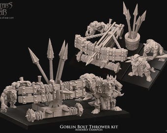 1 Zestaw miotacza bełtów Goblin z serii Avatars of War, w tym załoga